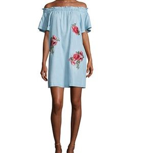 a.n.a. Off The Shoulder Embroidered Dress size XL